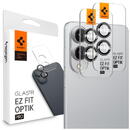 Folie Camera pentru Samsung Galaxy S25 Edge (set 2) - Spigen Glas.tR Optik EZ Fit Pro - Black