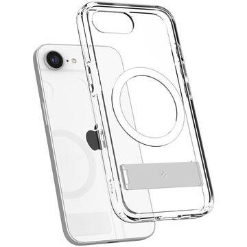 Husa Spigen Ultra Hybrid S MagSafe, clear white - iPhone 16e