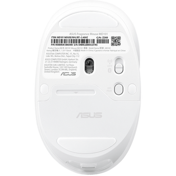 Mouse Asus MD101 Wireless/Bluetooth 2400 DPI Alb