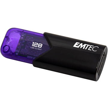 Memorie USB Emtec B110 Click Easy 128 GB USB stick (violet/black, USB-A 3.2 Gen 1)