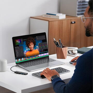 UGREEN 25851 4 in 1 USB-A to 4x USB-A Negru