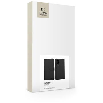 Husa Tech-Protect WALLET GALAXY S25 EDGE BLACK