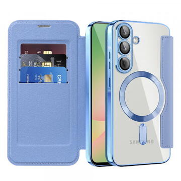 Husa Husa pentru Samsung Galaxy A56 5G - Techsuit SmartMag Book Case - Light Blue