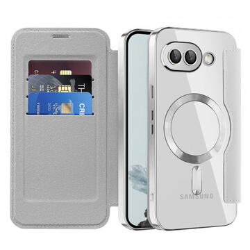 Husa Husa pentru Google Pixel 9a - Techsuit SmartMag Book Case - Gray