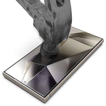 Folie pentru Samsung Galaxy S24 Ultra (set 2) - Techsuit TitanGlass CrystalHD [Fingerprint Unlock Compatible] - Clear