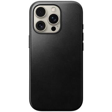 Husa Nomad Modern Leather Case, black,  iPhone 16 Pro | Horween
