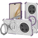 Husa pentru Honor Magic7 Lite / X9c - Techsuit Carbon Shield PRO - Purple Transparent