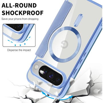 Husa Husa pentru Google Pixel 10 / 10 Pro - Techsuit SmartMag Book Case - Light Blue