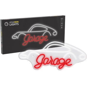 Manta SNL95WH Style Neon Lights Garage white-red