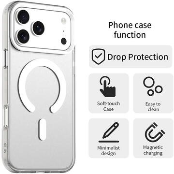 Husa Husa pentru iPhone 17 Pro - Techsuit CandyCase MagSafe - White