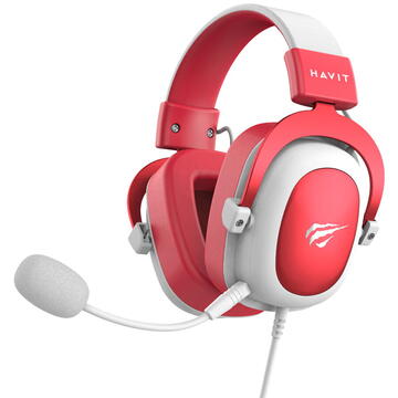 Casti HAVIT KF2343883, Jack 3.5 mm, Rosu