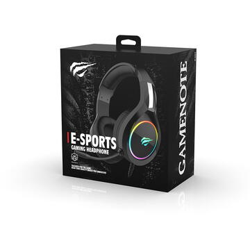 Casti HAVIT KF2343883, Jack 3.5 mm, Rosu