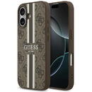 Husa pentru iPhone 17 - Guess Hardcase 4G Printed Stripes MagSafe (GUHMP17SP4RPSW) - Brown