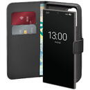 Puro Booklet Case with Flip and Wallet for Samsung Galaxy S25 Ultra - Black