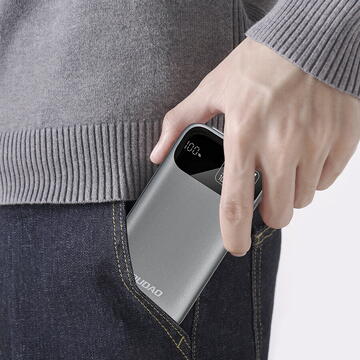 Baterie externa Dudao K31 10000 mAh 22.5W PD cu cablu încorporat - Gri