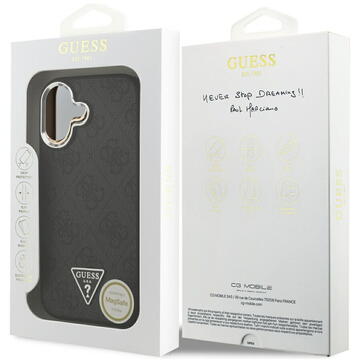 Husa Husa pentru iPhone 17 - Guess Hardcase 4G Triangle Logo MagSafe (GUHMP17SP4TSRCMK) - Black