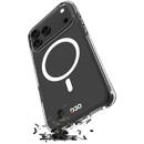 Puro Impact Clear D3O TPU+PC Case Compatible with MagSafe for iPhone 17 Pro - Transparent