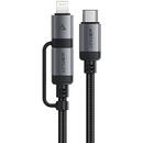 Cablu de incarcare Type-C la Type-C, Lightning, 60W, 3A, Fast Charging, 1.2m - Acefast (C20-01) - Black