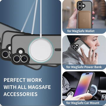Husa Husă Tech-Protect BasicMag pentru iPhone 17, compatibilă MagSafe, negru mat