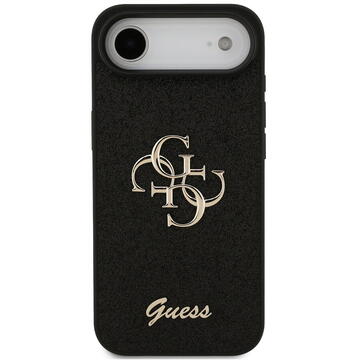 Husa Husa pentru iPhone 17 Air - Guess Fixed Glitter Big 4G (GUHCP17MHG4SGK) - Black