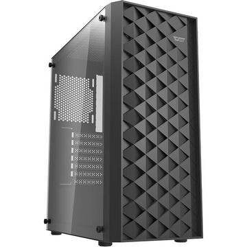 Carcasa Darkflash DK351 ATX,  Middle Tower, Tempered glass + 4 fans Negru