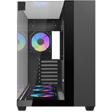 Carcasa Darkflash TH285  ATX USB 3.0, 2x USB 2.0, audio HD Negru