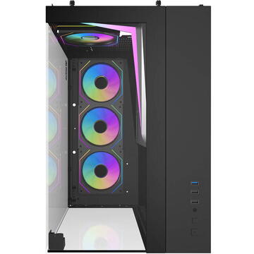 Carcasa Darkflash TH285  ATX USB 3.0, 2x USB 2.0, audio HD Negru