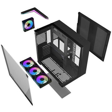 Carcasa Darkflash TH285  ATX USB 3.0, 2x USB 2.0, audio HD Negru