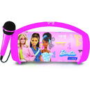Bluetooth cu lumini si microfon BARBIE Roz