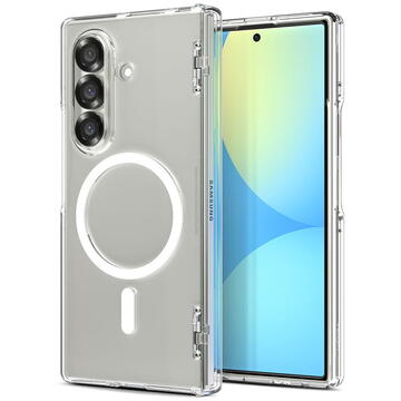 Husa SPIGEN ULTRA HYBRID PRO MAG MAGSAFE GALAXY Z FOLD 7 CLEAR/WHITE