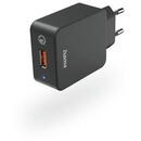 Hama Fast Charger, USB-A, 19.5 W, black