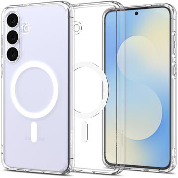 Husa Husa pentru Samsung Galaxy S25 FE - Spigen Ultra Hybrid MagSafe - Clear / White