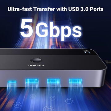 Switch, 2in, 1out, 4K@60Hz - Ugreen CM664 (15707) - Black