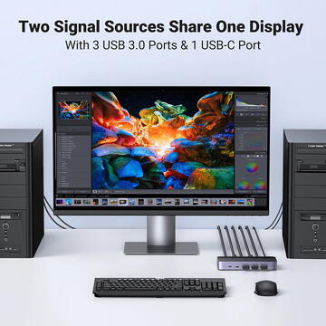 Switch, 2in, 1out, 4K@60Hz - Ugreen CM664 (15707) - Black