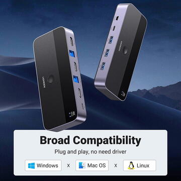 Switch, 2in, 1out, 4K@60Hz - Ugreen CM664 (15707) - Black