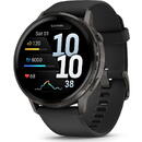 Venu 4  45 mm, Slate with Black Silicone Band