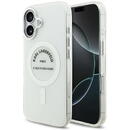 Husa pentru iPhone 17 - Karl Lagerfeld IML Karl RSG Logo MagSafe (KLHMP17SHKRSGPT) - Transparent