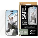 Folie pentru iPhone 16 / iPhone 15 - PanzerGlass® SAFE. Ultra-Wide Fit Screen Protector - Clear