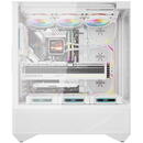 DarkFlash Computer Case DY460 White with 4 ARGB fans
