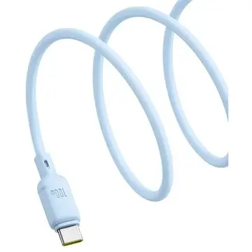 CABLU alimentare si date Baseus Pudding, Fast Charging Data Cable pt. smartphone, USB Type-C la USB Type-C 100W, 1.5m, albastru "P10377701311-00" (timbru verde 0.08 lei) - 6932172668549