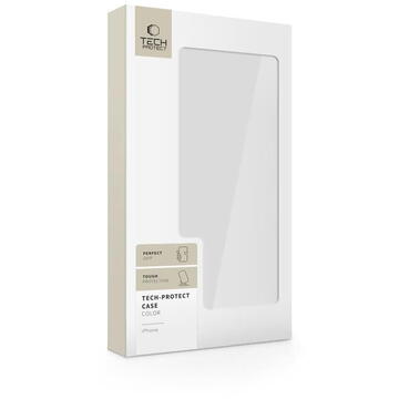 Husa Husă Tech-Protect Magmat MagSafe pentru iPhone 17, spate transparent, compatibilă MagSafe, sage/transparent